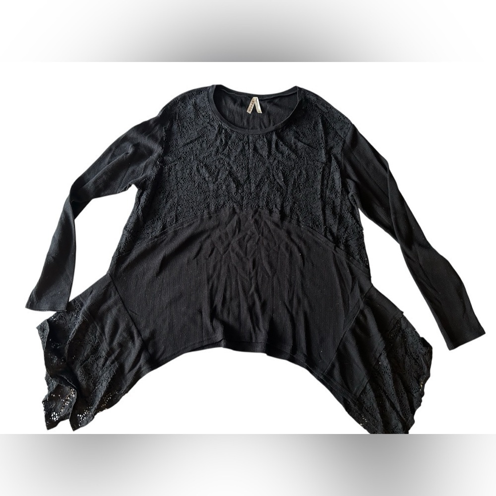 Roper Flowy Black Lace Women's Tunic